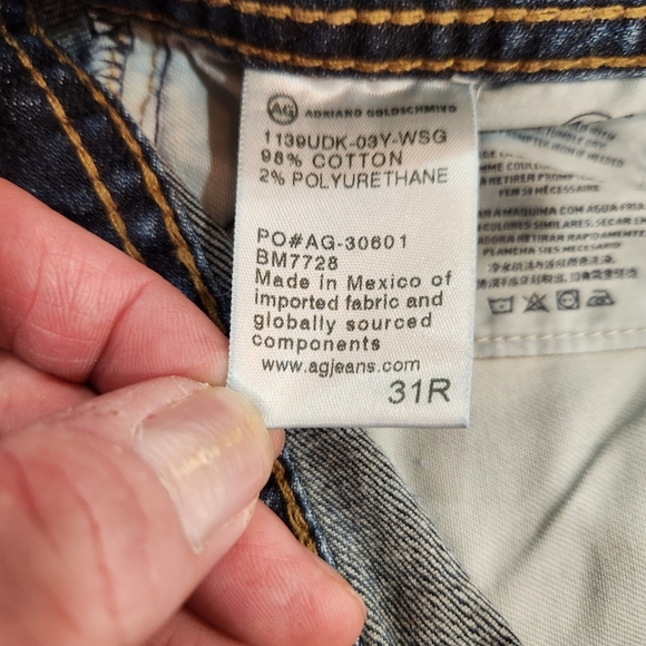 VTG Adriano Goldschmied Jeans Mens 31/29 Blue Dark Wash The Dylan Slim Skinny - Picture 12 of 16